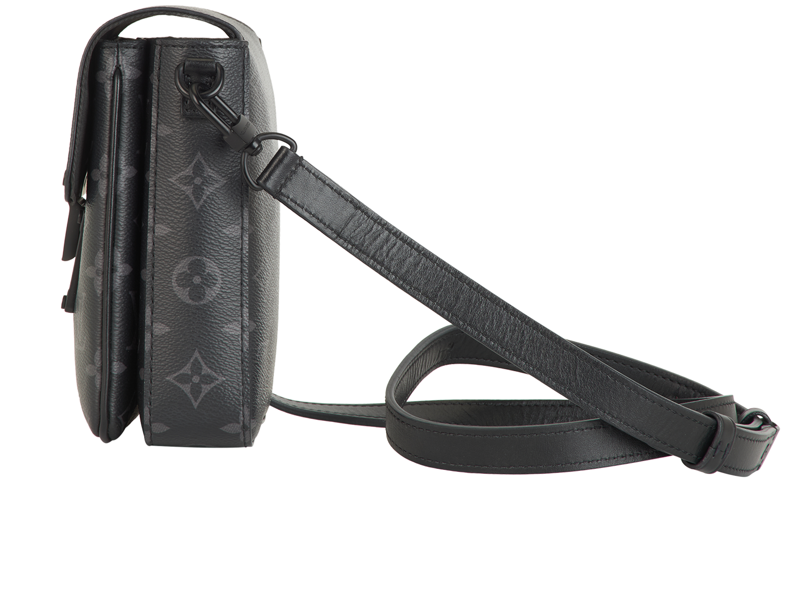 S-Lock Vertical Wallet Crossbody, &pound;790, Handbags, Black, Canvas, Bottom view